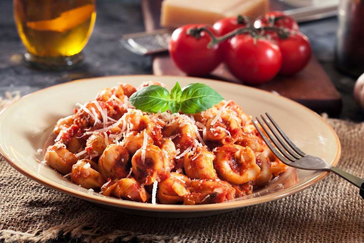 Tortelli di Melanzane and Mozzarella