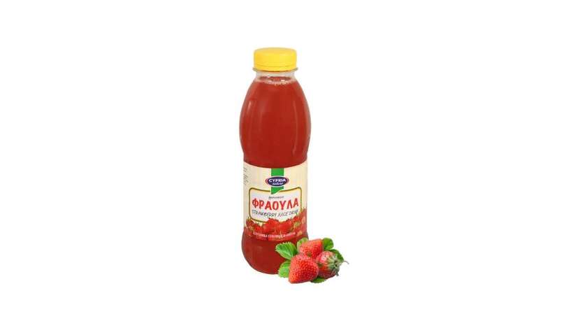 Fresh Strawberry Juice In Bottle