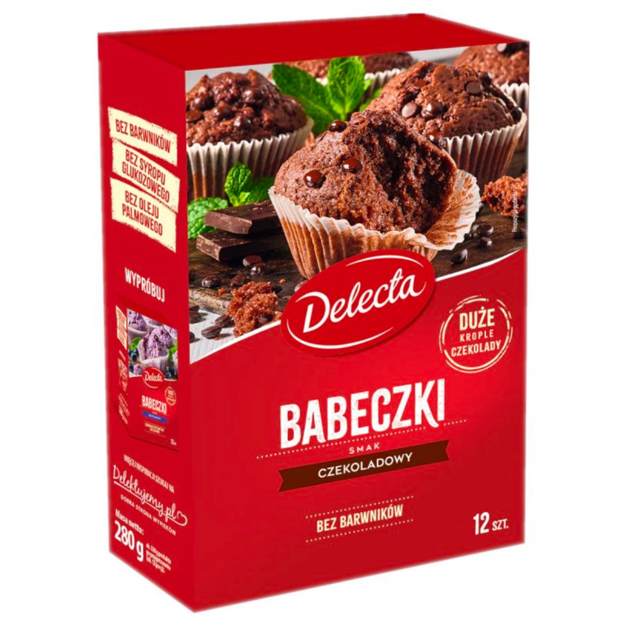 Babeczki Smak Czekoladowy Delecta 280g (expires soon)