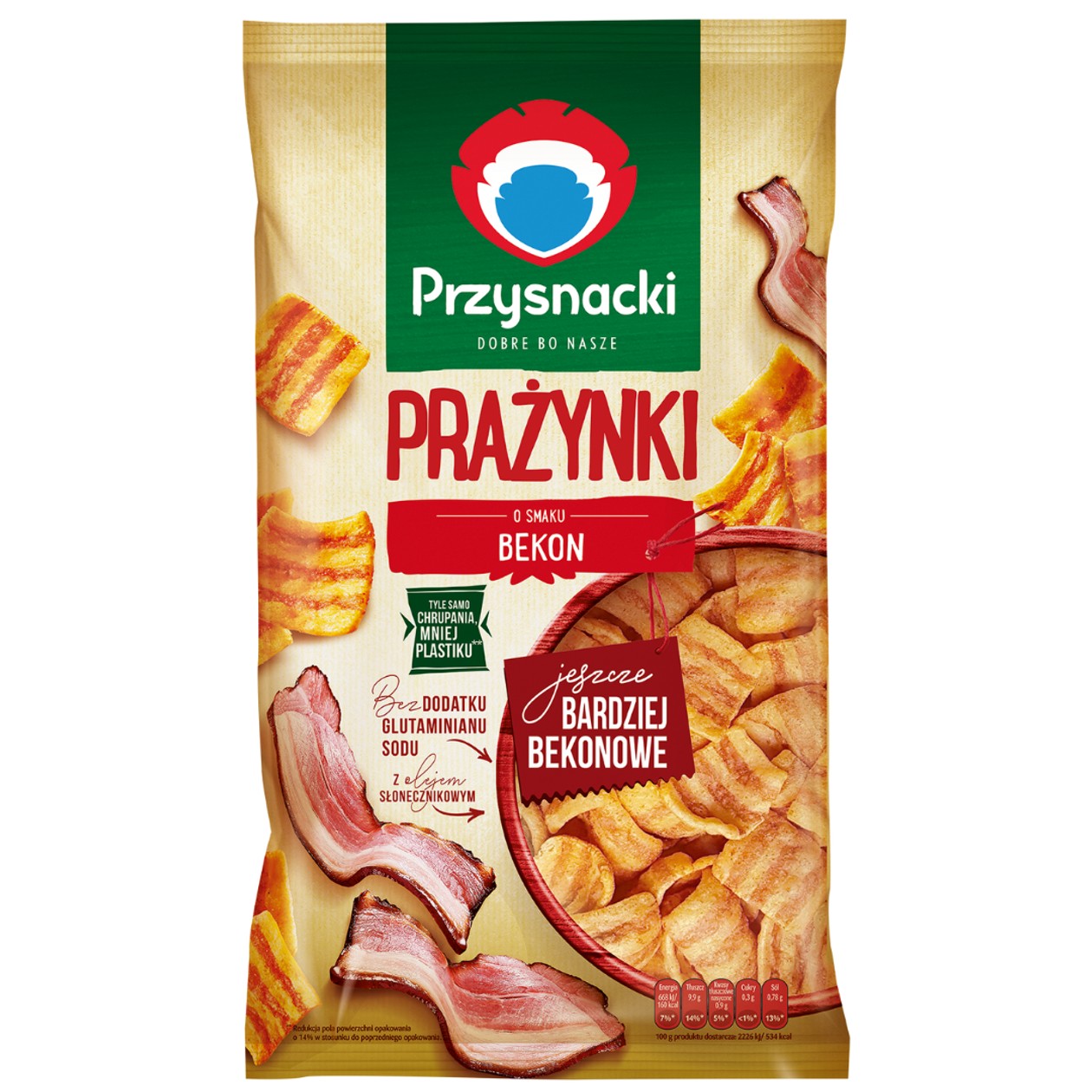 Prażynki Bekonowe Przysnacki 120g (expires soon)