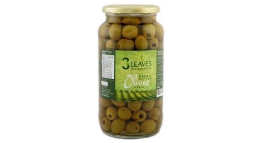 3 Leaves Pitted Green Olives, 915g