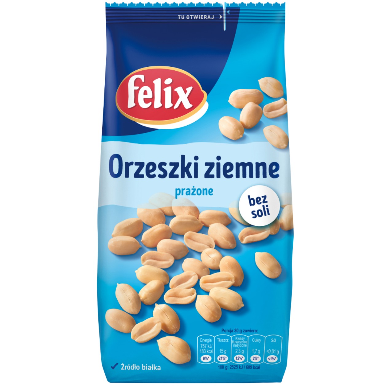 Orzeszki Bez Soli Felix 380g (expires soon)