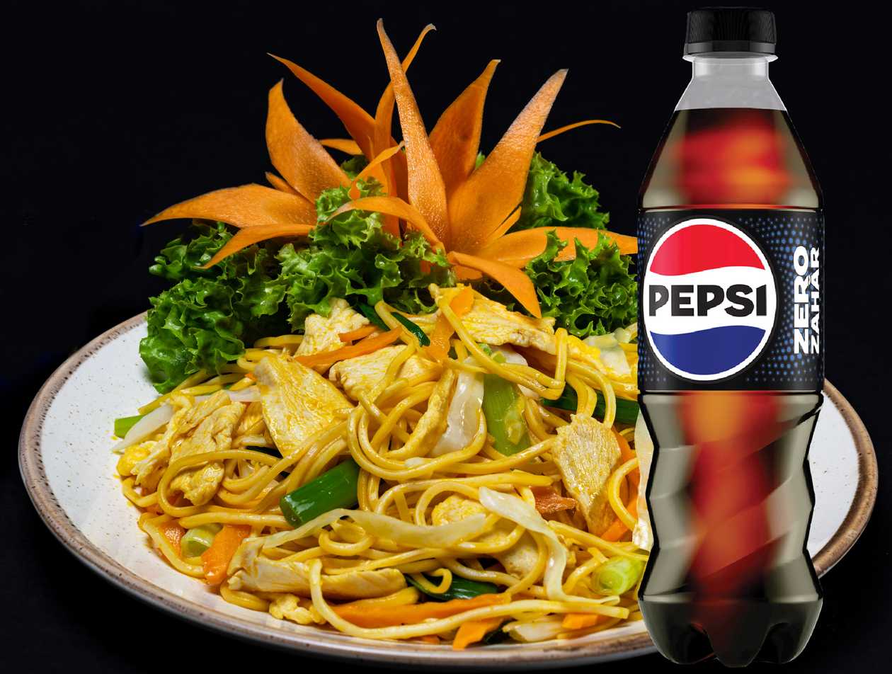Meniu paste cu pui + Pepsi