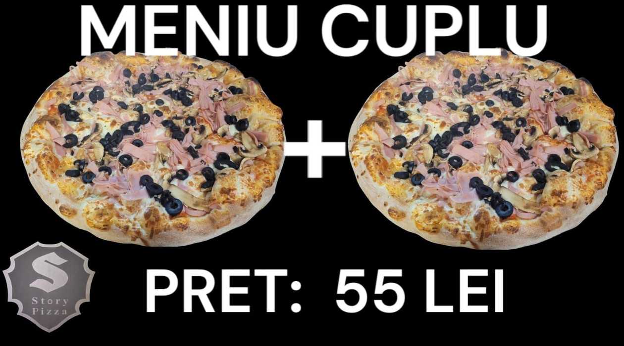 Meniu cuplu ( 1+1 pizza 28 cm)