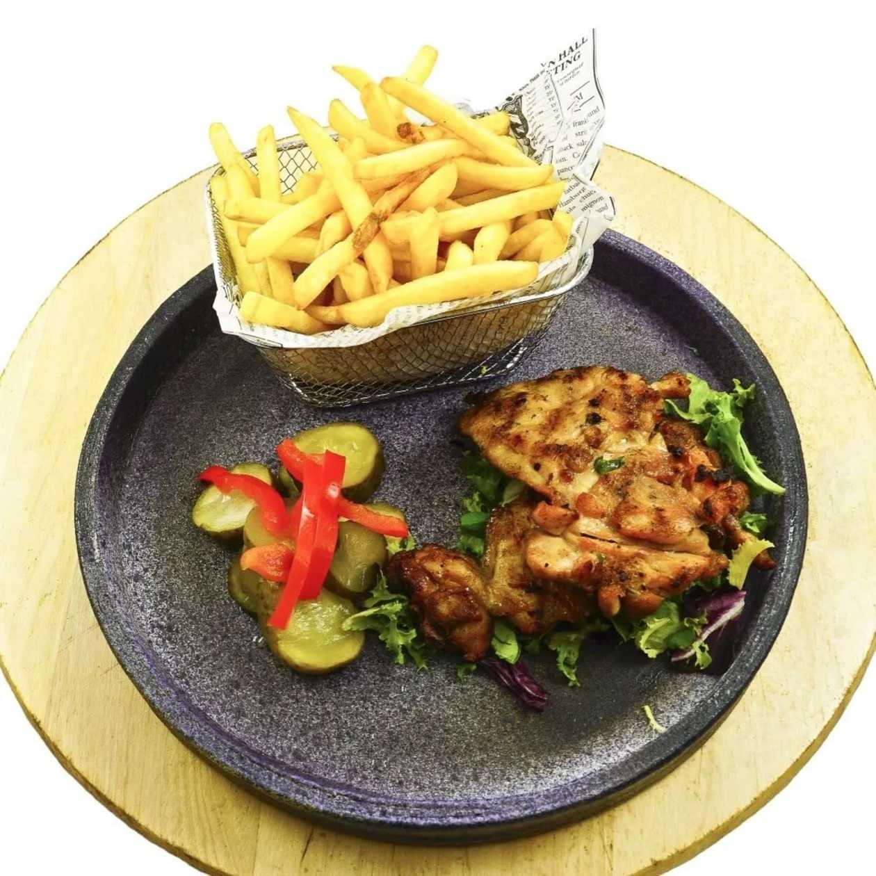 Boneless thigh grill meal