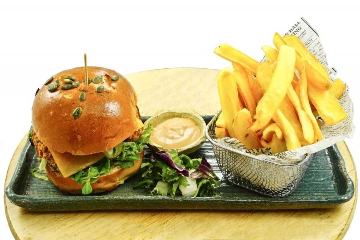 Big boy chicken burger