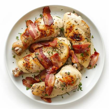 Chicken with bacon