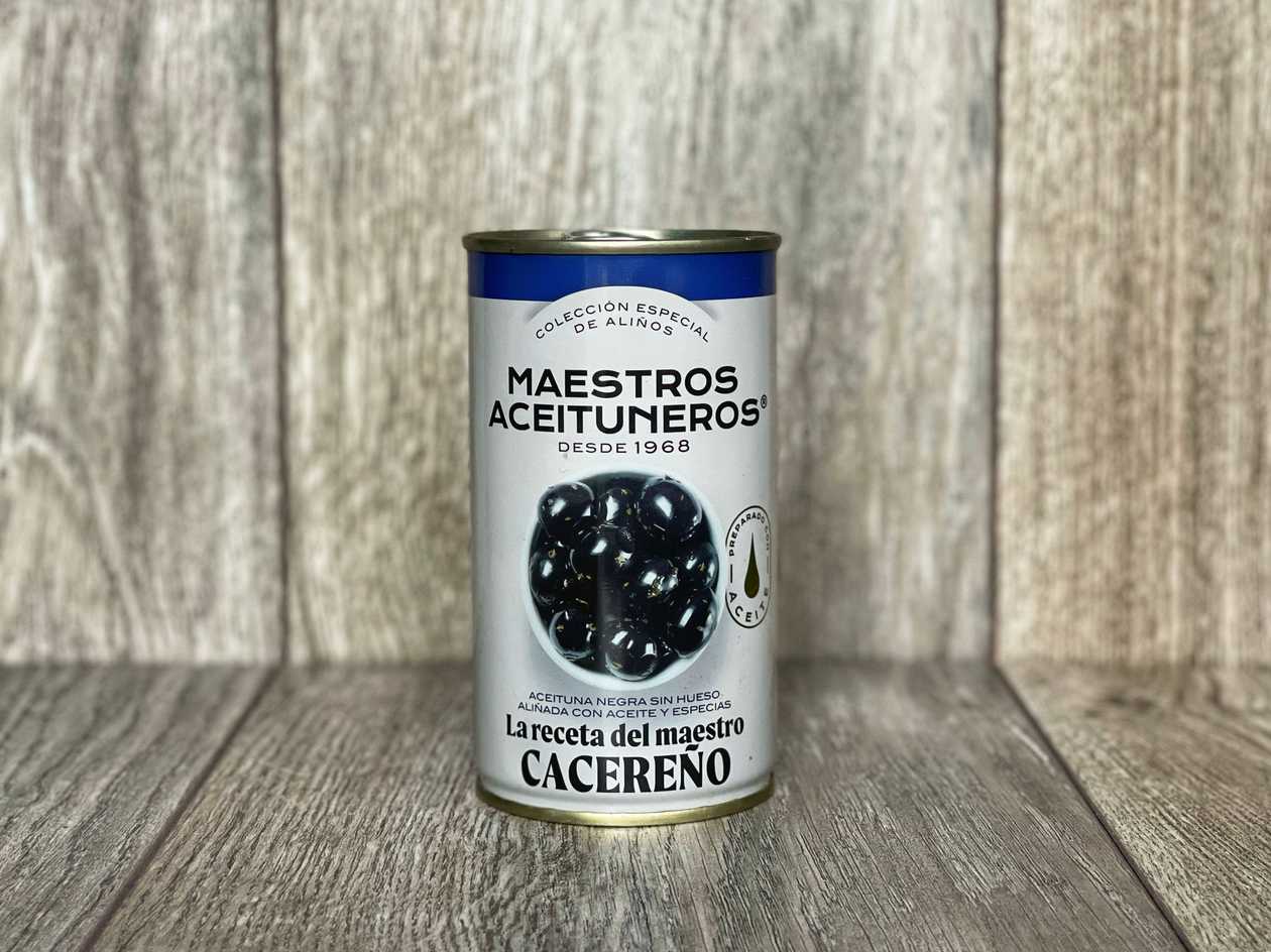 Olīvas melnās bez kauliņiem ar eļļu un garšvielām [ 350 G ]