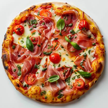 Prosciutto pizza