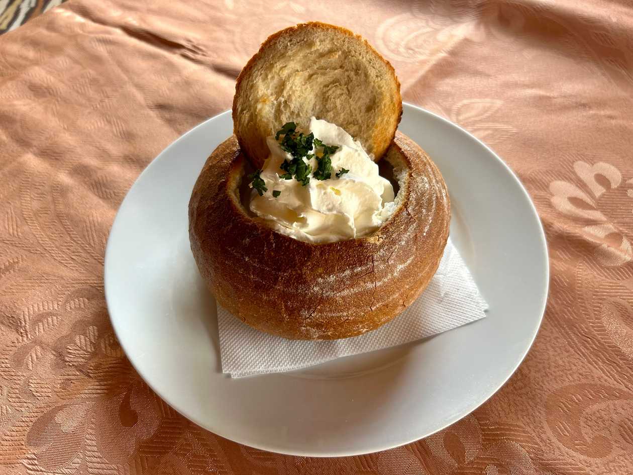 Cesnaková krémová polievka