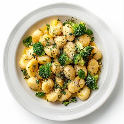 Gnocchi polo broccolli