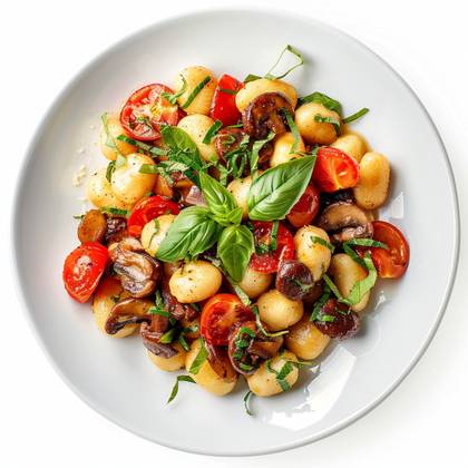 Gnocchi tomato funghi