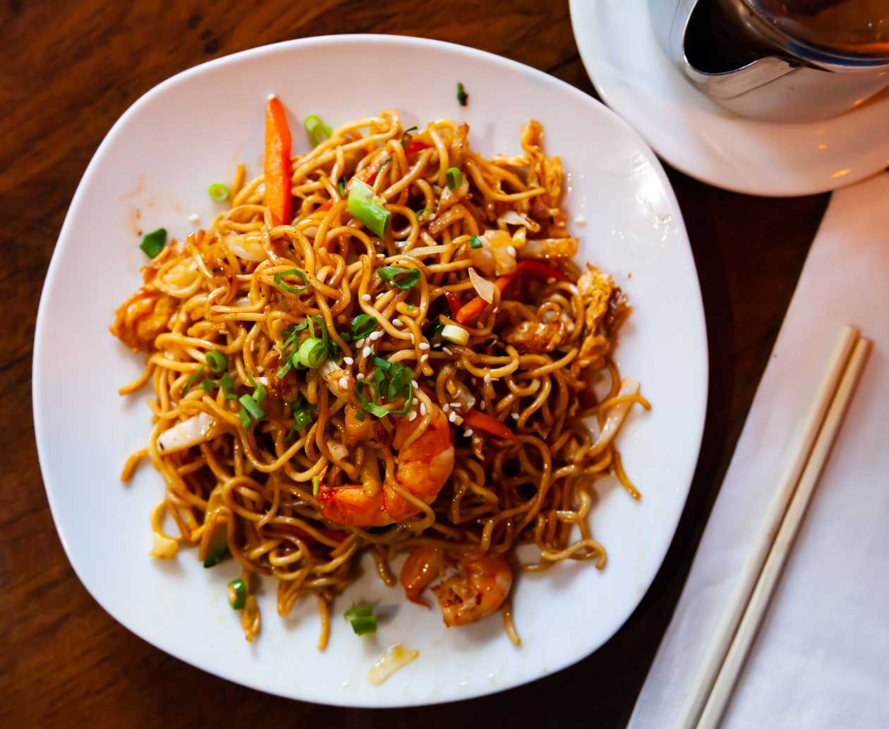 Spaghetti with sausage and gizzards