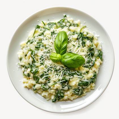 Risotto with spinach