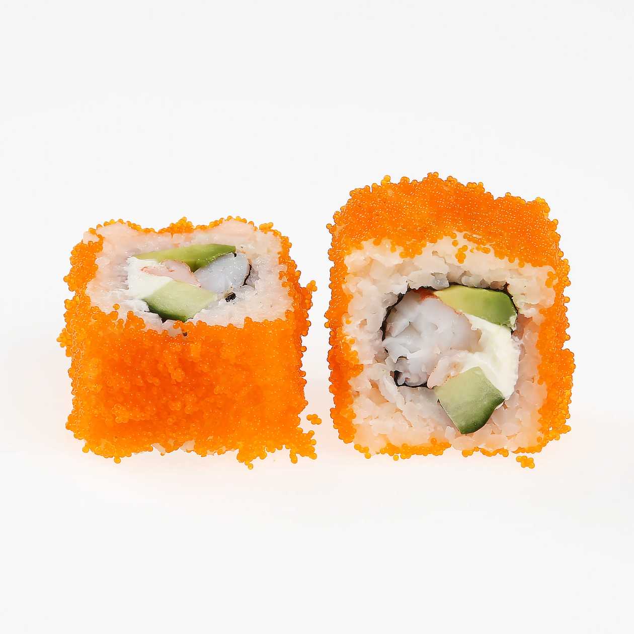 Ebi masago maki (8 pieces).