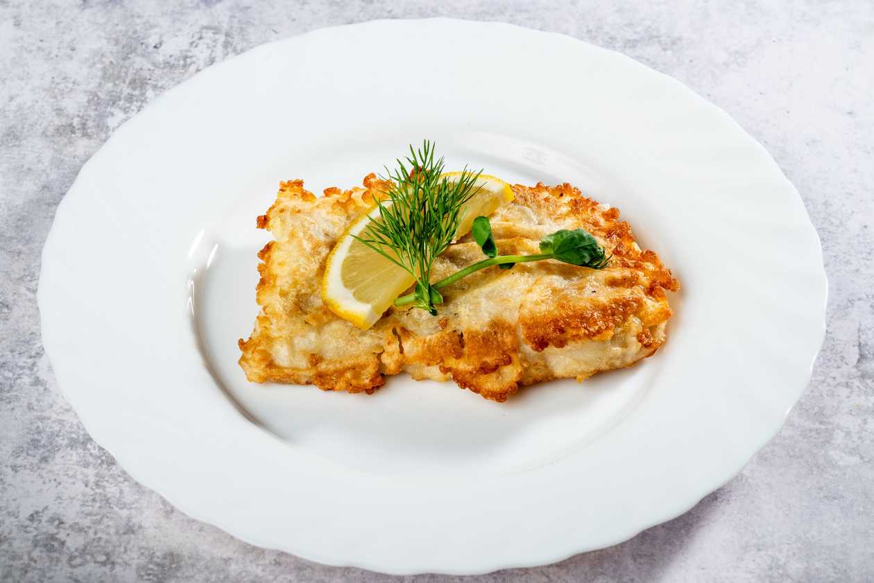 Baked Nile perch fillet
