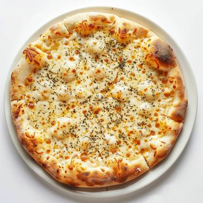 Pizza bread, garlic, parmesan cheese