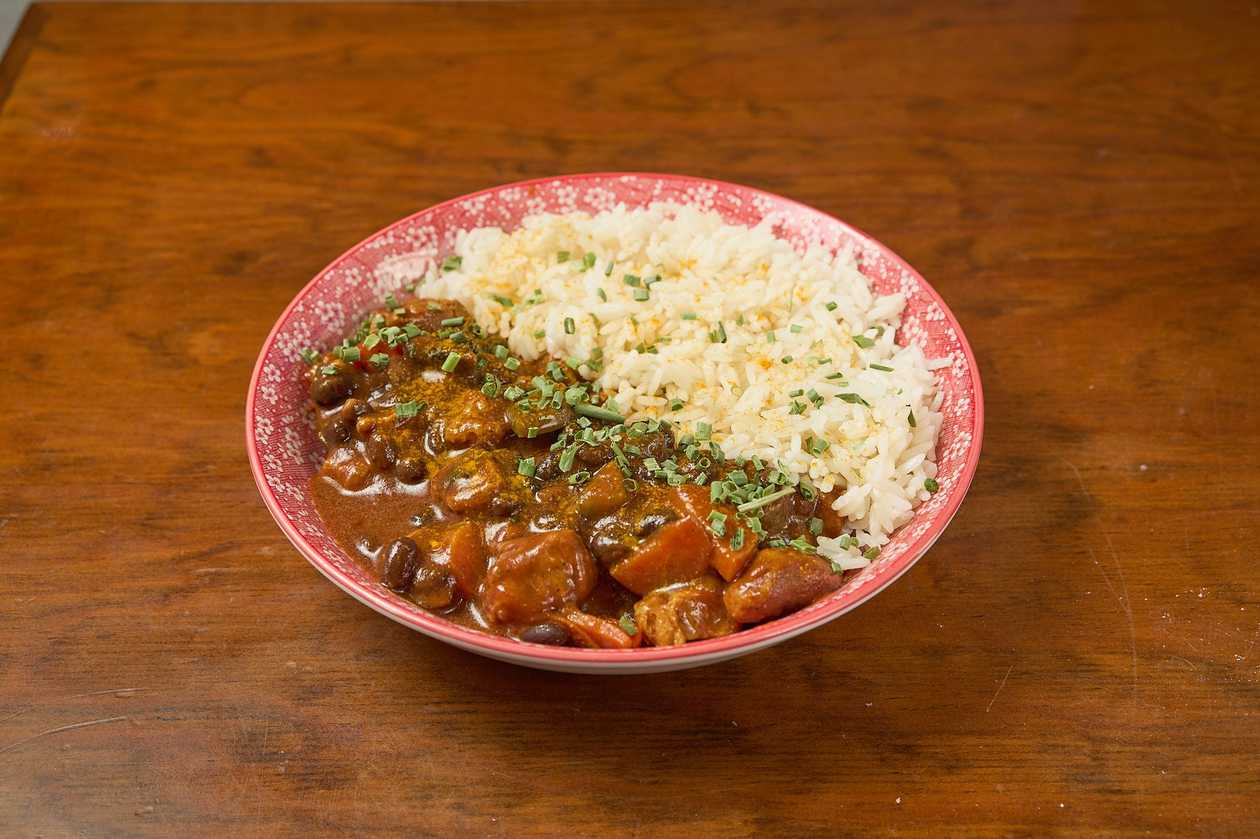 Soy Chilli with White Rice