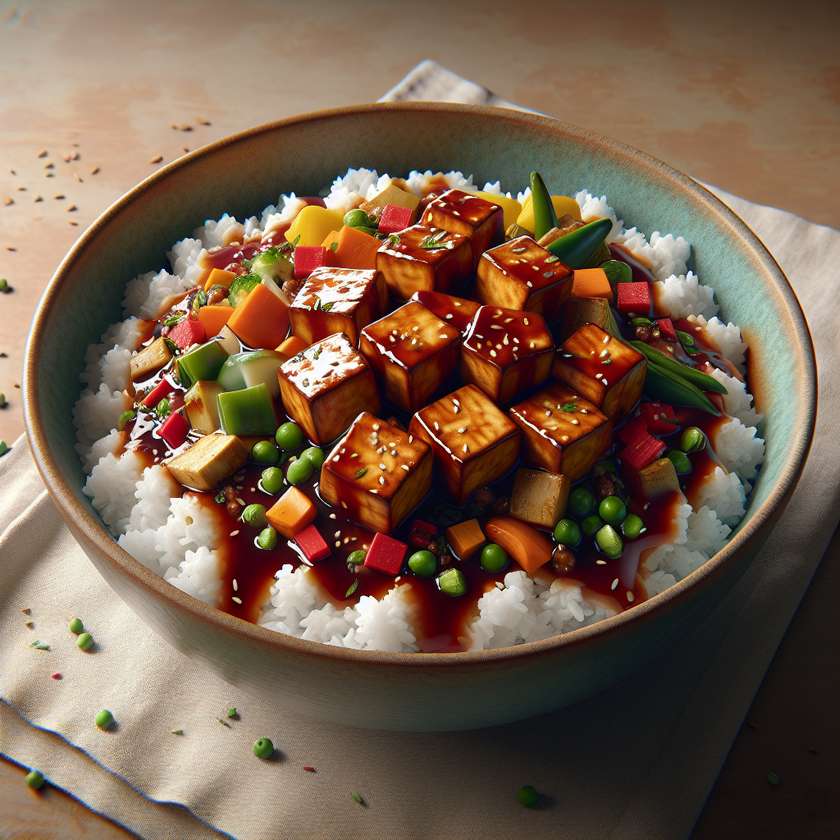 Sticky Tofu Bowl