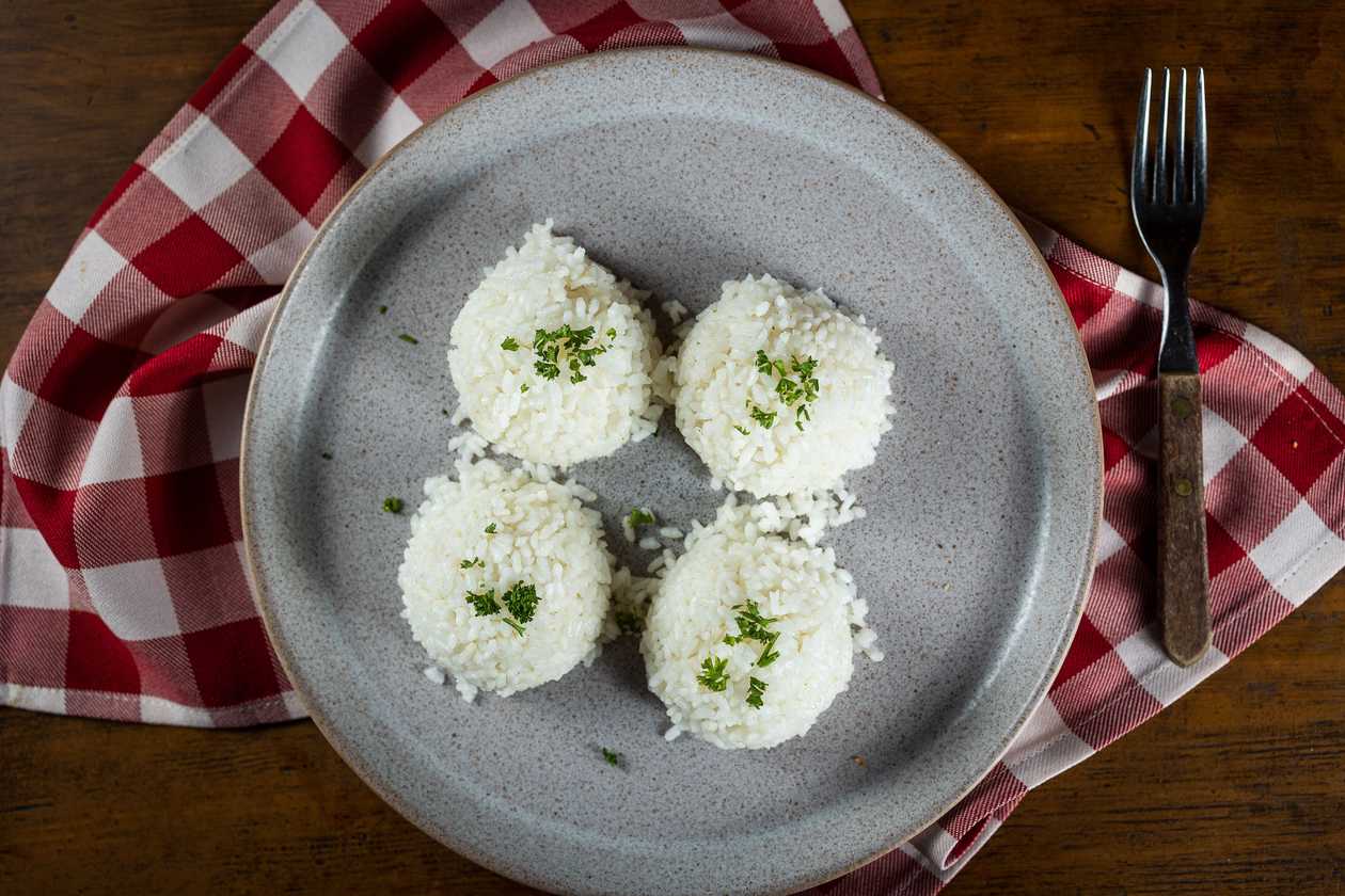 Steamed rice