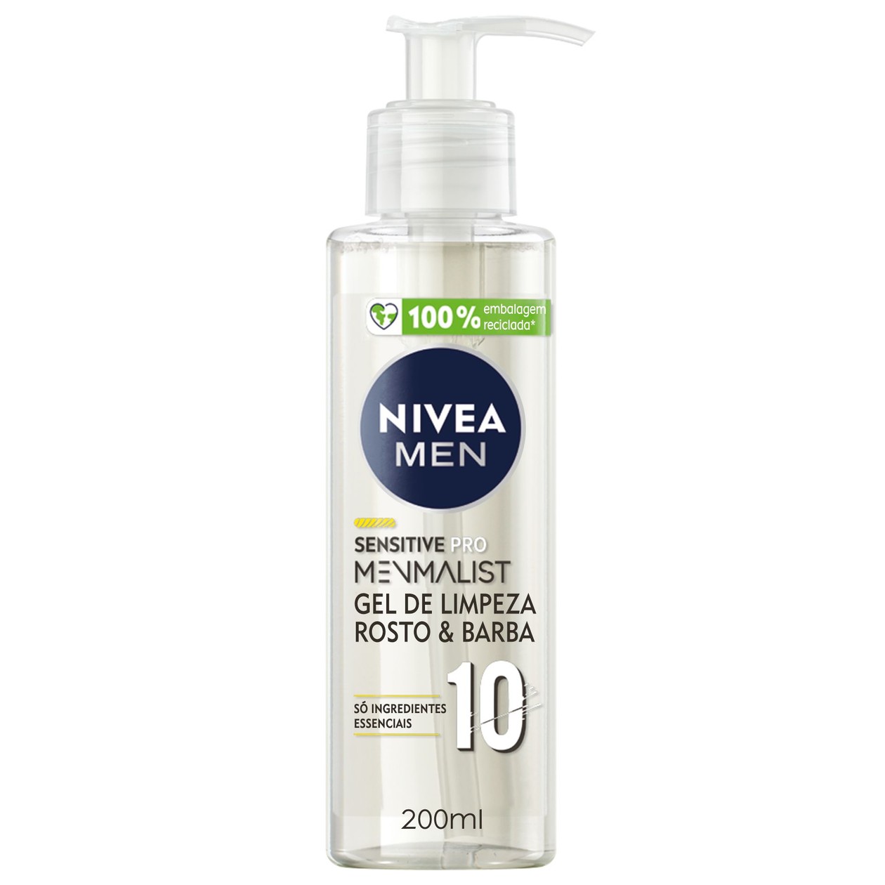 Gel de Limpeza Sensitive Pro Menmalist Nivea 200 ml