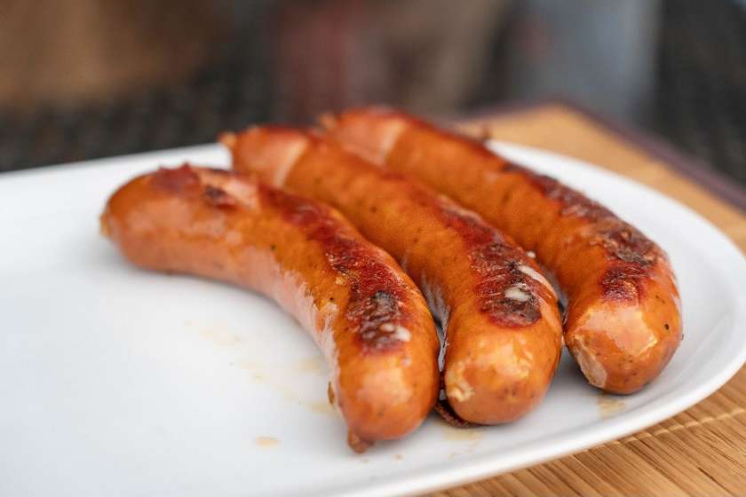 Grilled sausages