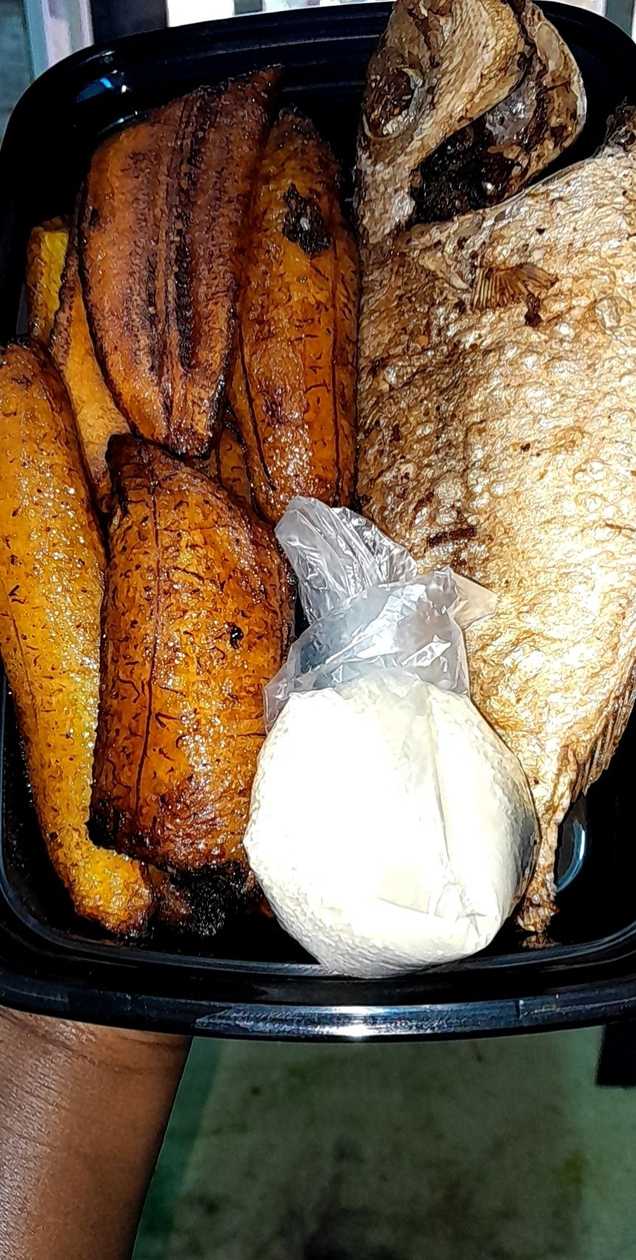 Plantain/ Beans / Fish
