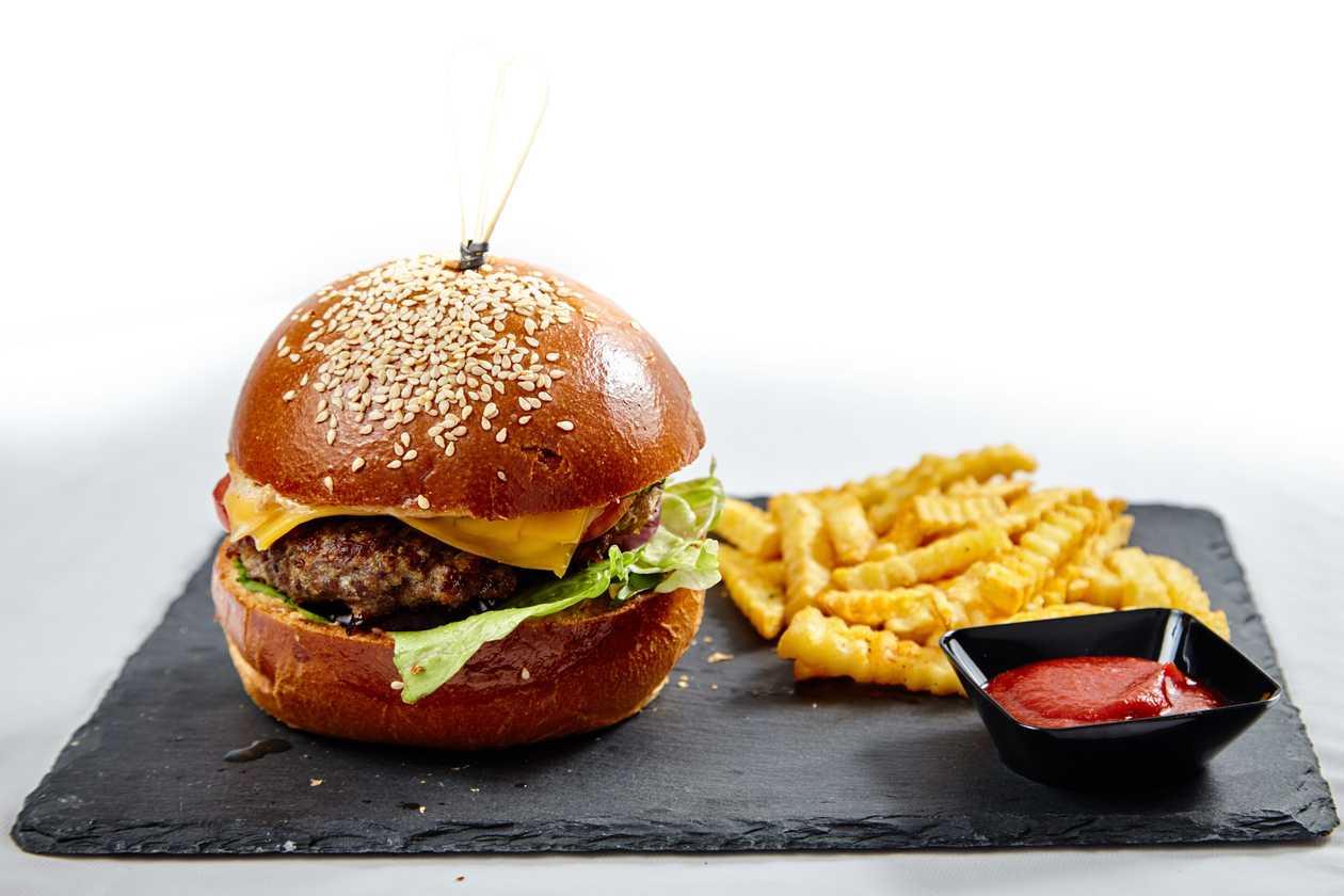 Burger with chicken