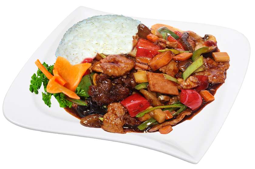 Eight treasures in spicy sauce