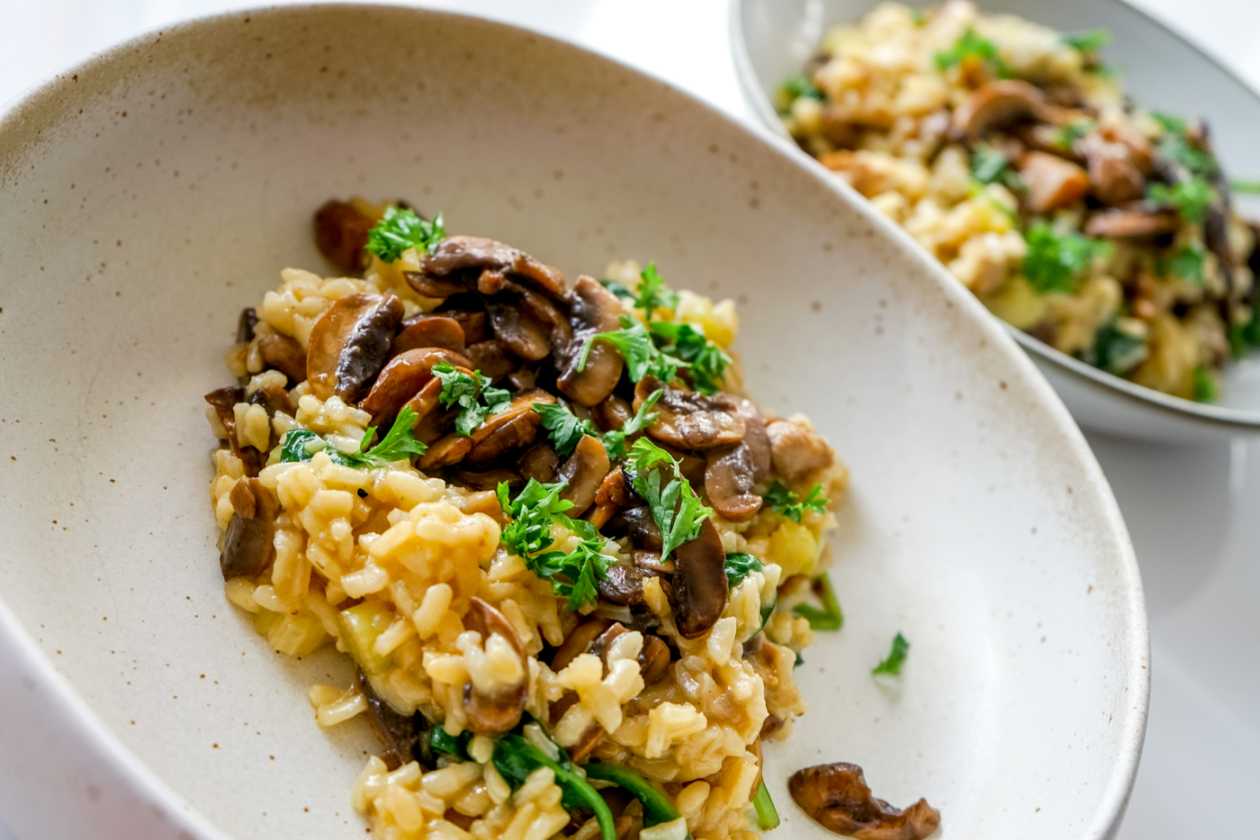 Risotto with mushrooms