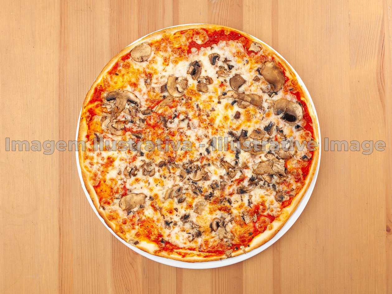 Medium Mushroom and Ham Pizza