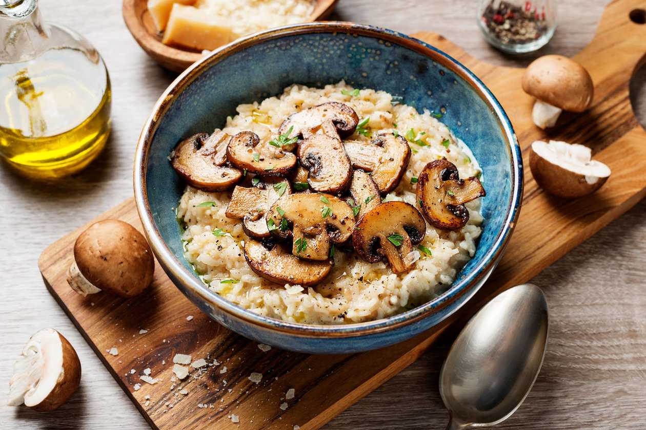 Mushrooms risotto