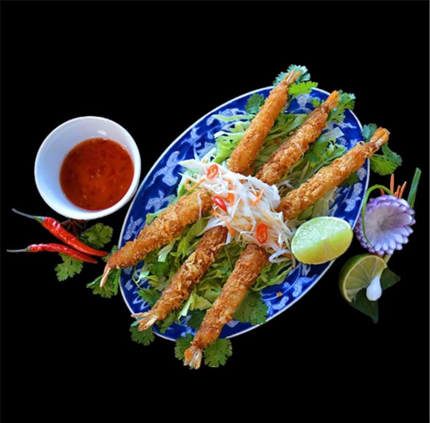 Crispy prawns
