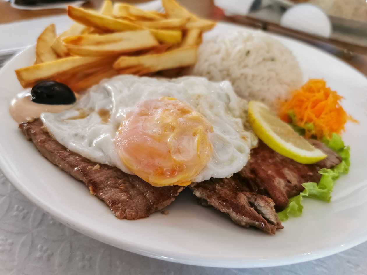 Steak with Egg