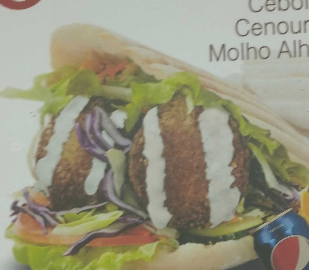 Falafel Kebab with fries