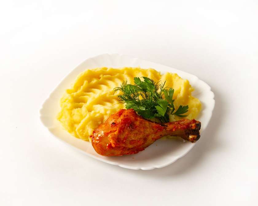 Baked bone-in chicken thigh