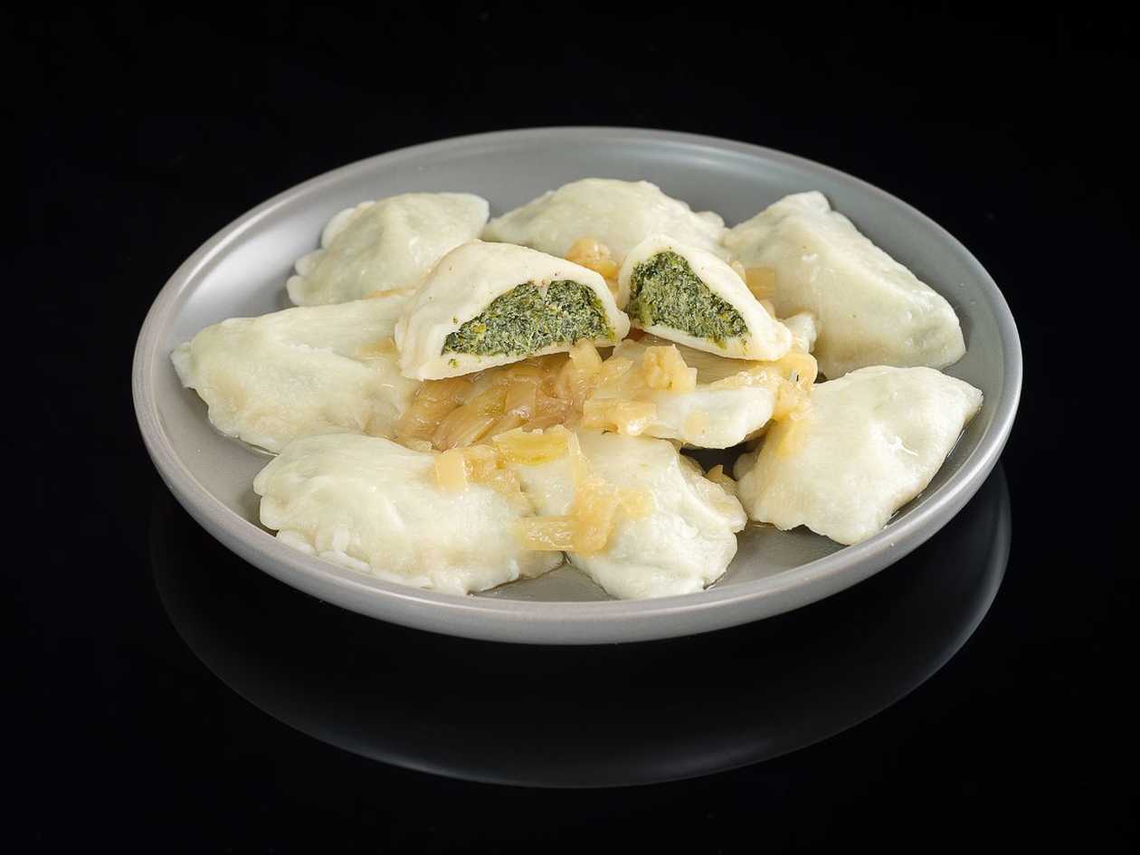 Pierogi ze Szpinakiem i Serem
