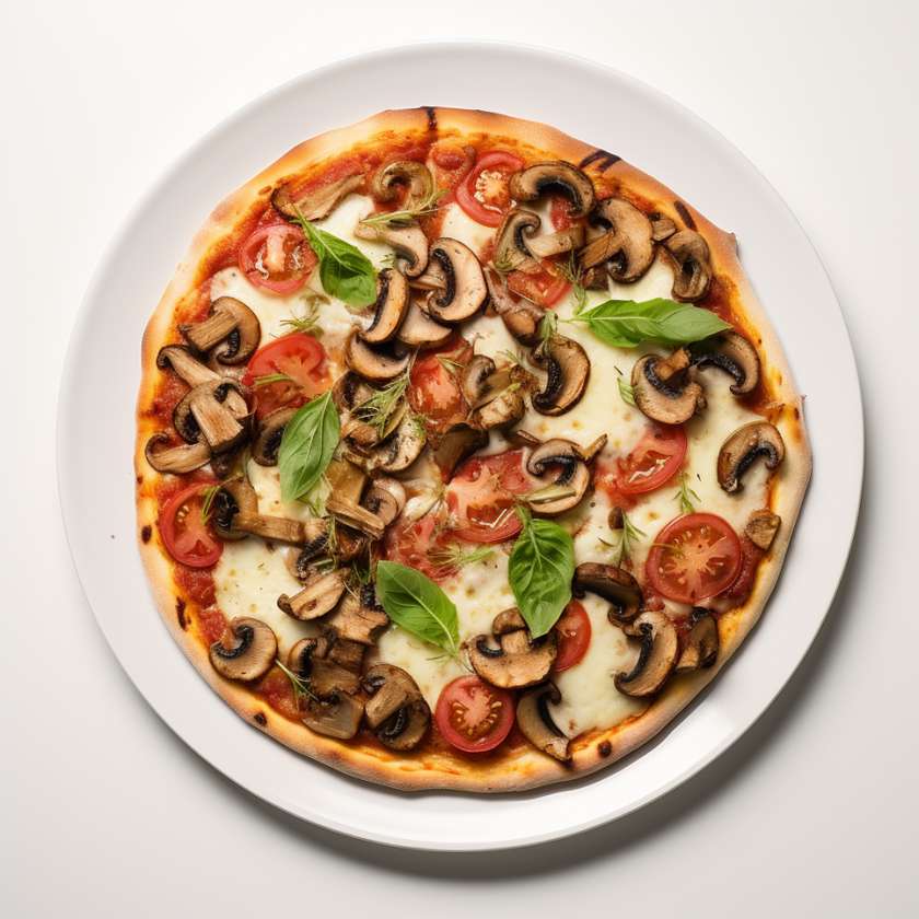 Al funghi pizza