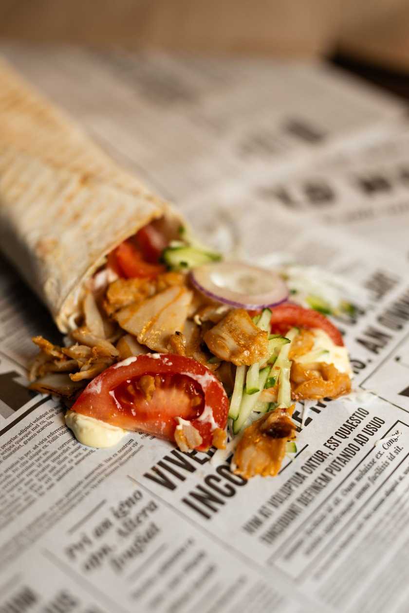 Classic lavash with chicken