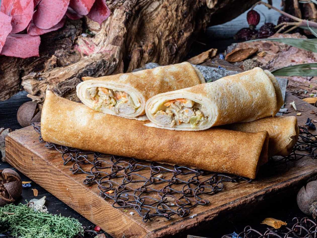 Pancake with chicken pc