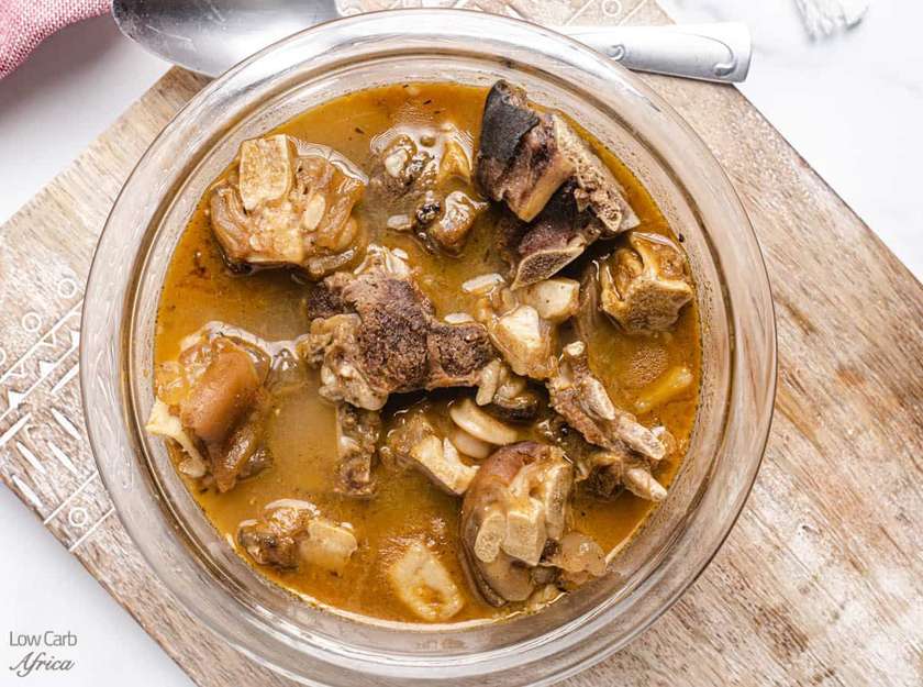 Loaded Goat Soup with Fufu Mini