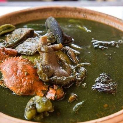 Abenkatinkonto with Cow Feet and Fufu