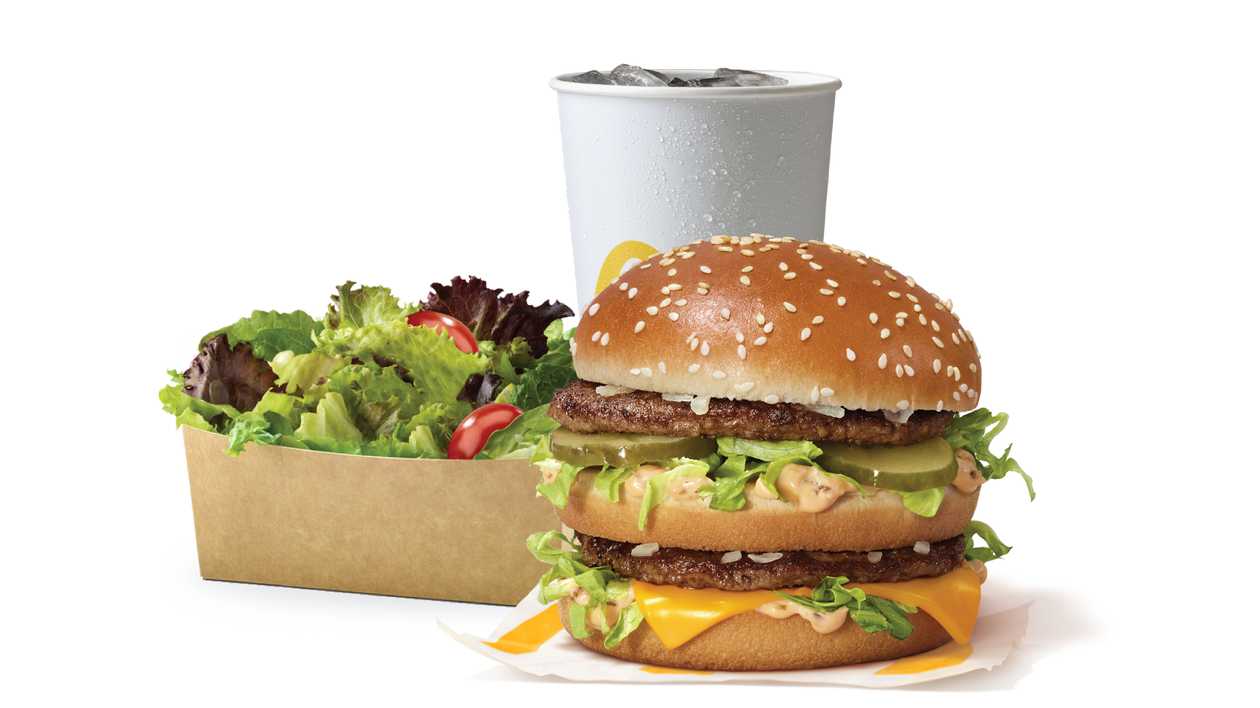 Big Mac Meal With Side Salad