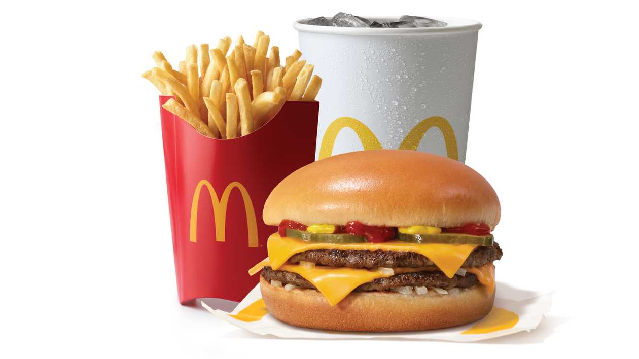 Large Double Cheeseburger Meal