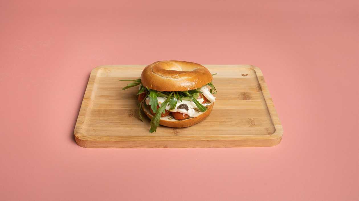 Caprese Truffle Bagel