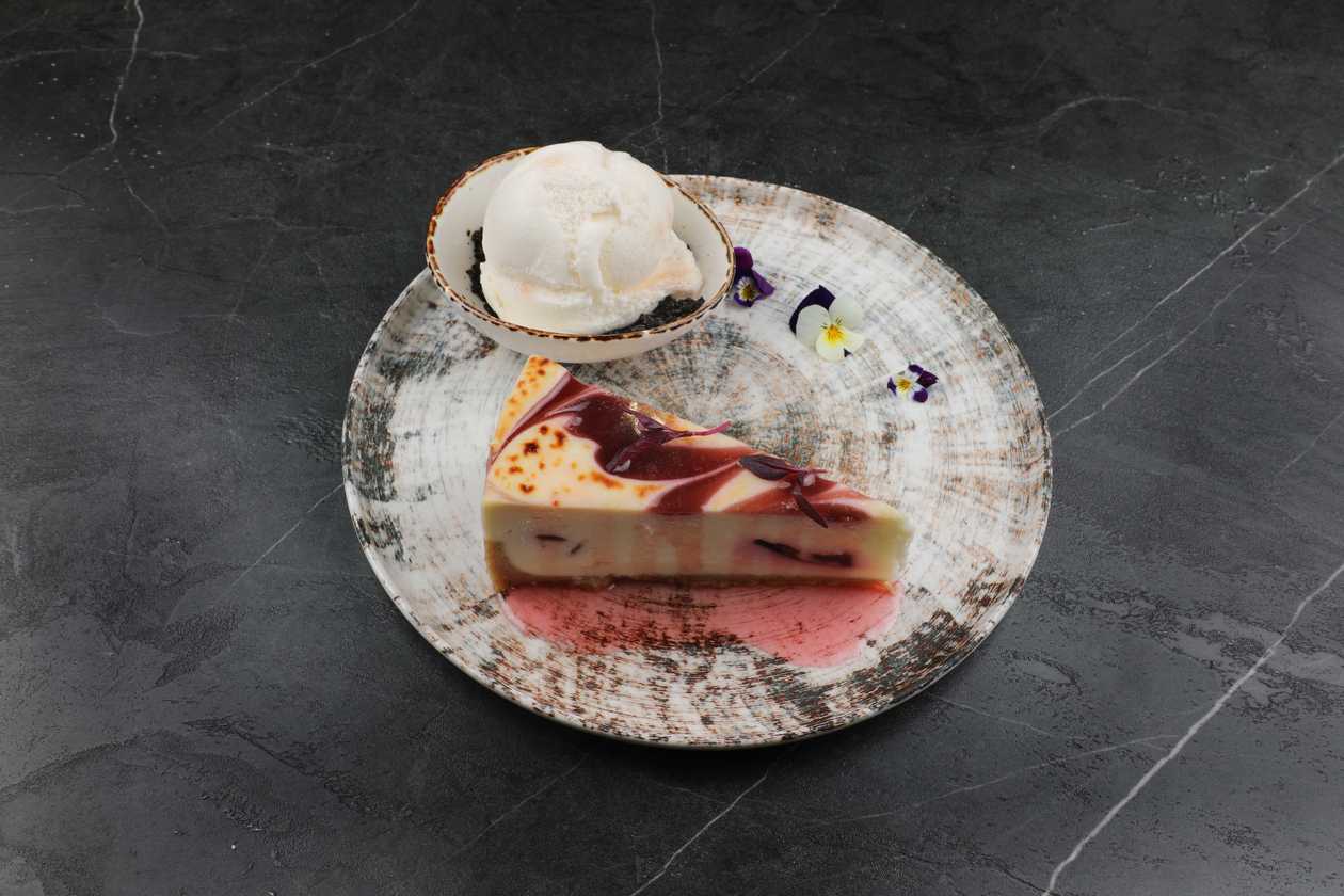 Raspberry White Chocolate Cheese Brulee