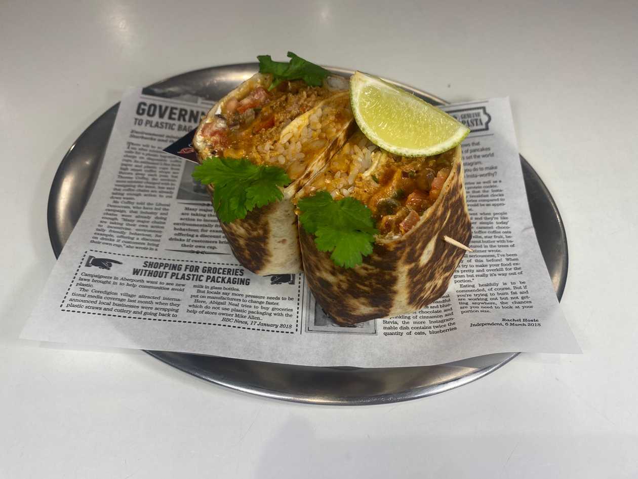 Chicken burrito
