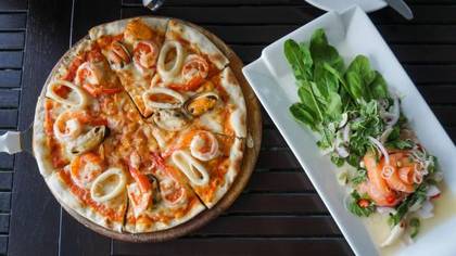 Spicy Prawn Pizza