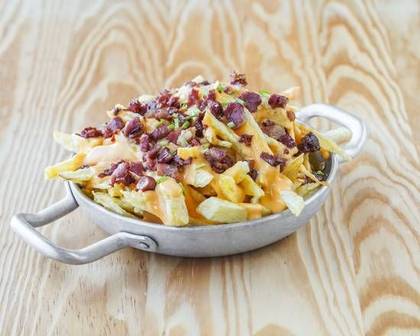Fries with Cheddar and Bacon