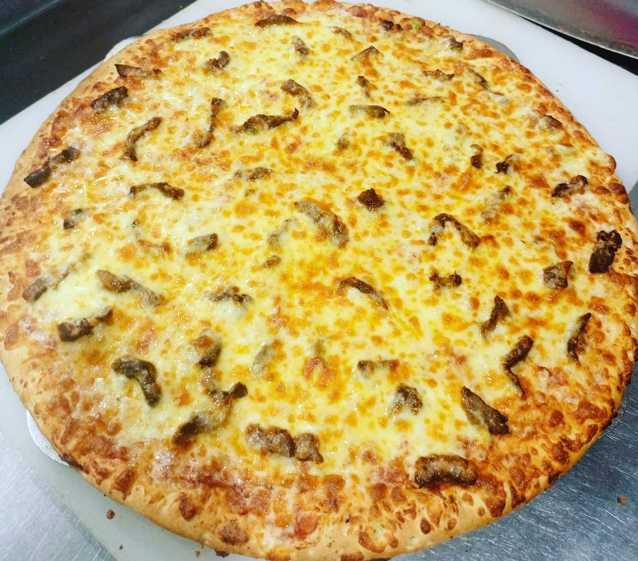 Medium Beef  steak cheese